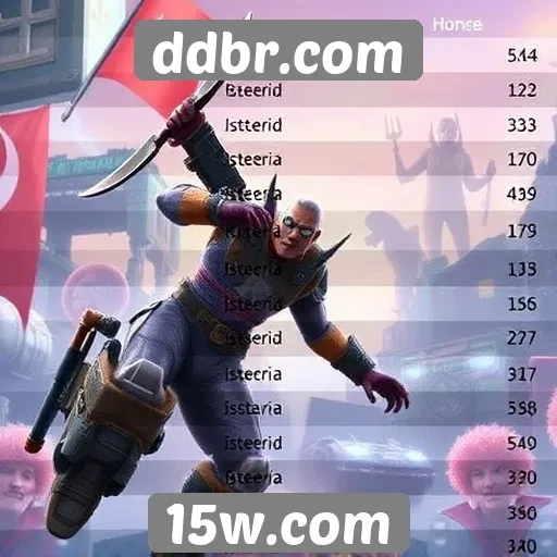 Popularidade dos jogos listados no ddbr.com